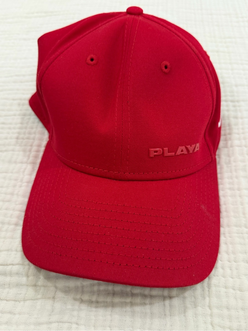 Playa Red Baseball Cap — Classic Curved Hat